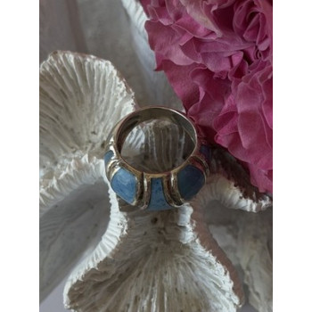 925 Sterling Silver Sodalite Ring Size 6.5