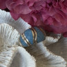 925 Sterling Silver Sodalite Ring Size 6.5