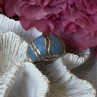 925 Sterling Silver Sodalite Ring Size 6.5