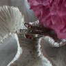 925 Sterling Silver Garnet & Marcasite Ring Size 7
