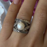 925 Sterling Silver Pearl Ring Size 6