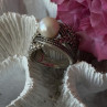 925 Sterling Silver Pearl Ring Size 6