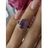 Beautiful 925 Sterling Silver Amethyst Ring Size 5