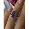 Beautiful 925 Sterling Silver Amethyst Ring Size 5