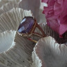 Beautiful 925 Sterling Silver Amethyst Ring Size 5