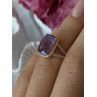 Beautiful 925 Sterling Silver Amethyst Ring Size 5