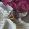 Beautiful 925 Sterling Silver Amethyst Ring Size 5