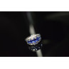 925 Sterling Silver Blue Topaz Ring Size 7.5