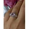 Lovely 925 Sterling Silver Amethyst Ring Size 7