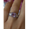 Lovely 925 Sterling Silver Amethyst Ring Size 7