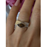 Vintage 925 Sterling Silver Amber Ring Size 7