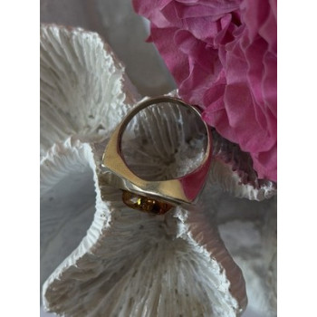 Vintage 925 Sterling Silver Amber Ring Size 7