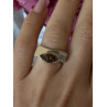 Vintage 925 Sterling Silver Amber Ring Size 7