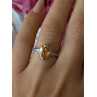925 Sterling Silver Citrine Ring Size 7