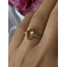 925 Sterling Silver Citrine Ring Size 7