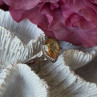 925 Sterling Silver Citrine Ring Size 7