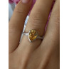 925 Sterling Silver Citrine Ring Size 7
