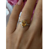 925 Sterling Silver Citrine Ring Size 7