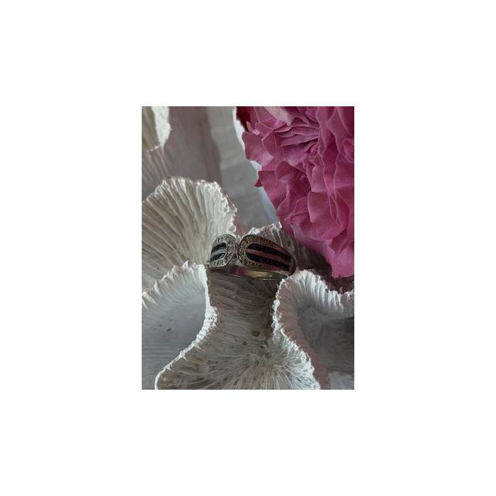 Vintage 925 Sterling Silver Sapphire & Beryl Ring Size 7