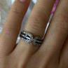 Vintage 925 Sterling Silver Sapphire & Beryl Ring Size 7