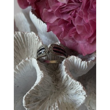 Vintage 925 Sterling Silver Sapphire & Beryl Ring Size 7