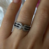 Vintage 925 Sterling Silver Sapphire & Beryl Ring Size 7