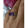 925 Sterling Silver Amethyst Ring Size 7