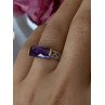 925 Sterling Silver Amethyst Ring Size 7