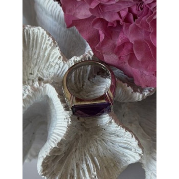 925 Sterling Silver Amethyst Ring Size 7