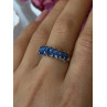 925 Sterling Silver Sapphire Ring Size 8