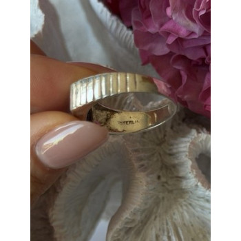 Mens 925 Sterling Silver Onyx Ring Size 12