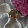 925 Sterling Silver Gold Plated Ring Size 7