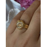 925 Sterling Silver Gold Plated Ring Size 7