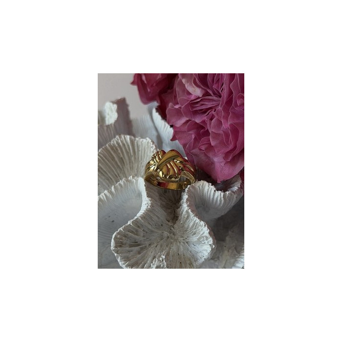 925 Sterling Silver Gold Plated Ring Size 7