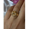 925 Sterling Silver Gold Plated Ring Size 7