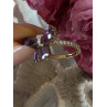 925 Sterling Silver Gold Plated Bow Cz Ring Size 10