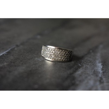 925 Sterling Silver CZ Ring Size 8