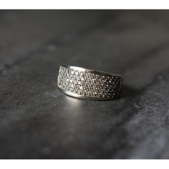 925 Sterling Silver CZ Ring Size 8