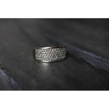 925 Sterling Silver CZ Ring Size 8