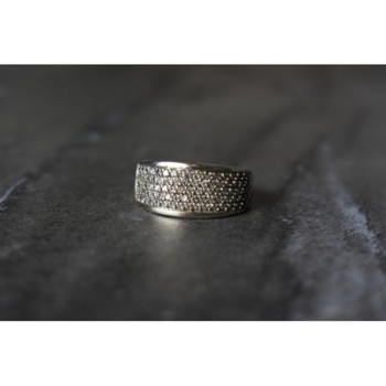 925 Sterling Silver CZ Ring Size 8