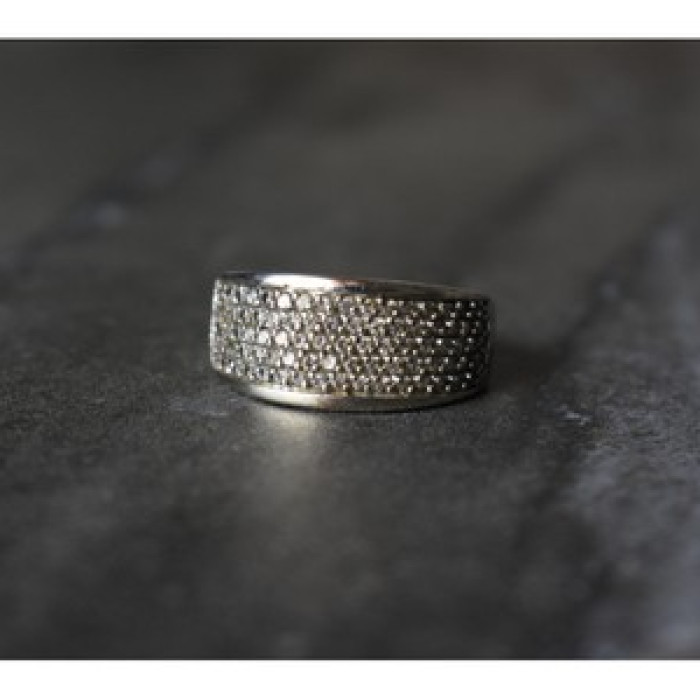 925 Sterling Silver CZ Ring Size 8