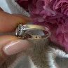 925 Sterling Silver Ruby & Marcasite Ring Size 8
