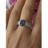 925 Sterling Silver Tourmaline & Beryl Ring Size 8