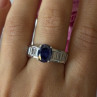 925 Sterling Silver Tourmaline & Beryl Ring Size 8