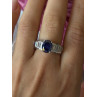 925 Sterling Silver Tourmaline & Beryl Ring Size 8