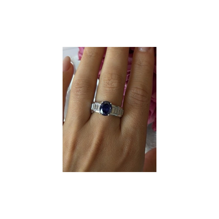 925 Sterling Silver Tourmaline & Beryl Ring Size 8