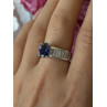 925 Sterling Silver Tourmaline & Beryl Ring Size 8