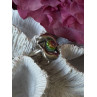 Vintage 925 Sterling Silver Rainbow Crystal Disco Ball Dolphins Ring Size 8