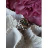 Vintage 925 Sterling Silver Rainbow Crystal Disco Ball Dolphins Ring Size 8