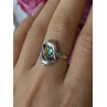 Vintage 925 Sterling Silver Rainbow Crystal Disco Ball Dolphins Ring Size 8